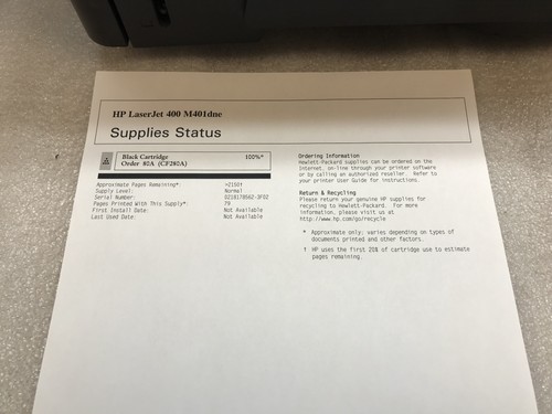 HP LaserJet Pro 400 M401dne stampante laser duplex monocromatica con toner incluso - Foto 9 di 10
