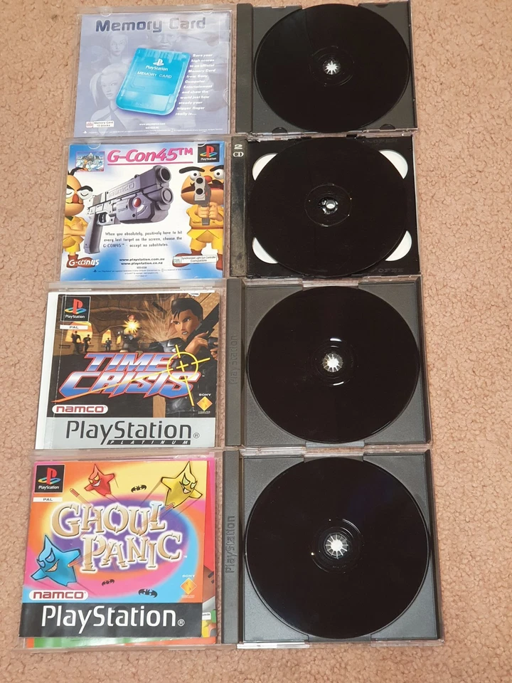 Playstation PS1 NAMCO Arcade Style Gun + Point Blanc 2, Time Crisis, Ghoul Panic - Image 3 of 3