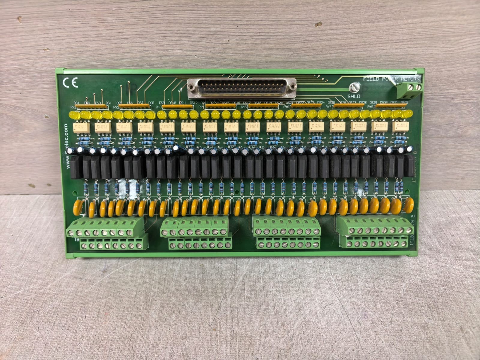 FIRELEC INT-DI32-ISO48AC-ST 1F10387 / 1F10389 REV FC INDUSTRIAL INTERFACE BOARD