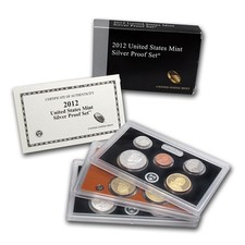 2012 U.S. Mint Silver Proof Set with Box and COA *JE