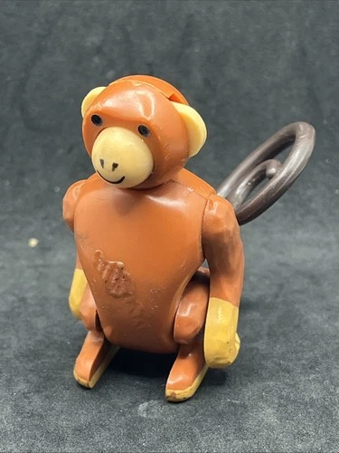 Vintage Fisher Price Little People Monkey Zoo Circus Train Animal Toy Figure