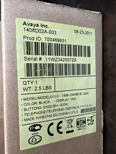 Avaya 1408 Digital Phone Text 700469851 *NEW IN SEALED BOX* - Picture 3 of 7