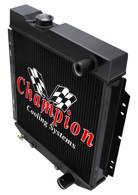 ER Champion 3 Row Black Finish Radiator for 1962 - 1965 Mercury Comet V8 Engine