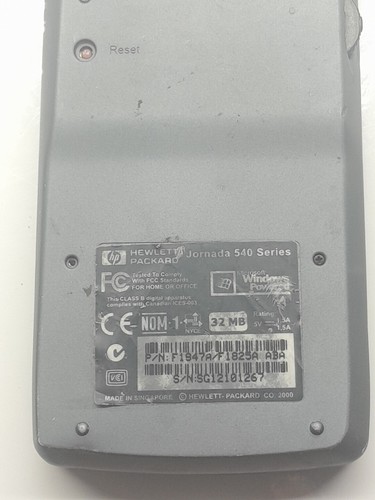 PC de poche Hewlett Packard Jornada série 540 32 Mo non testé - Photo 7 sur 9