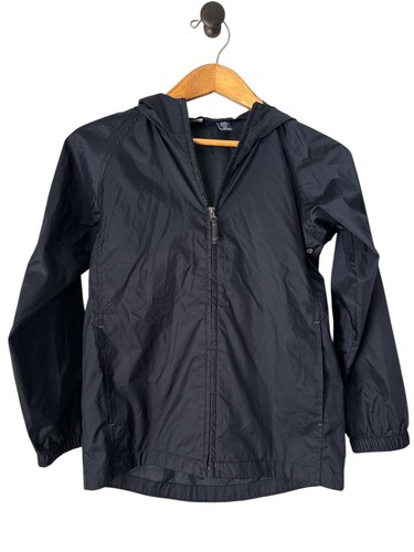 Lands’ End Black Rain Coat Kids Unisex Size M (10-12)