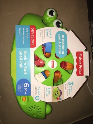 fisher price rock and sort snail