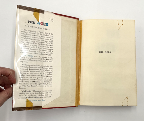 The Aces by Frederick Oughton 1960 1st American Edition HC DJ Ex-Lib - Picture 3 of 17