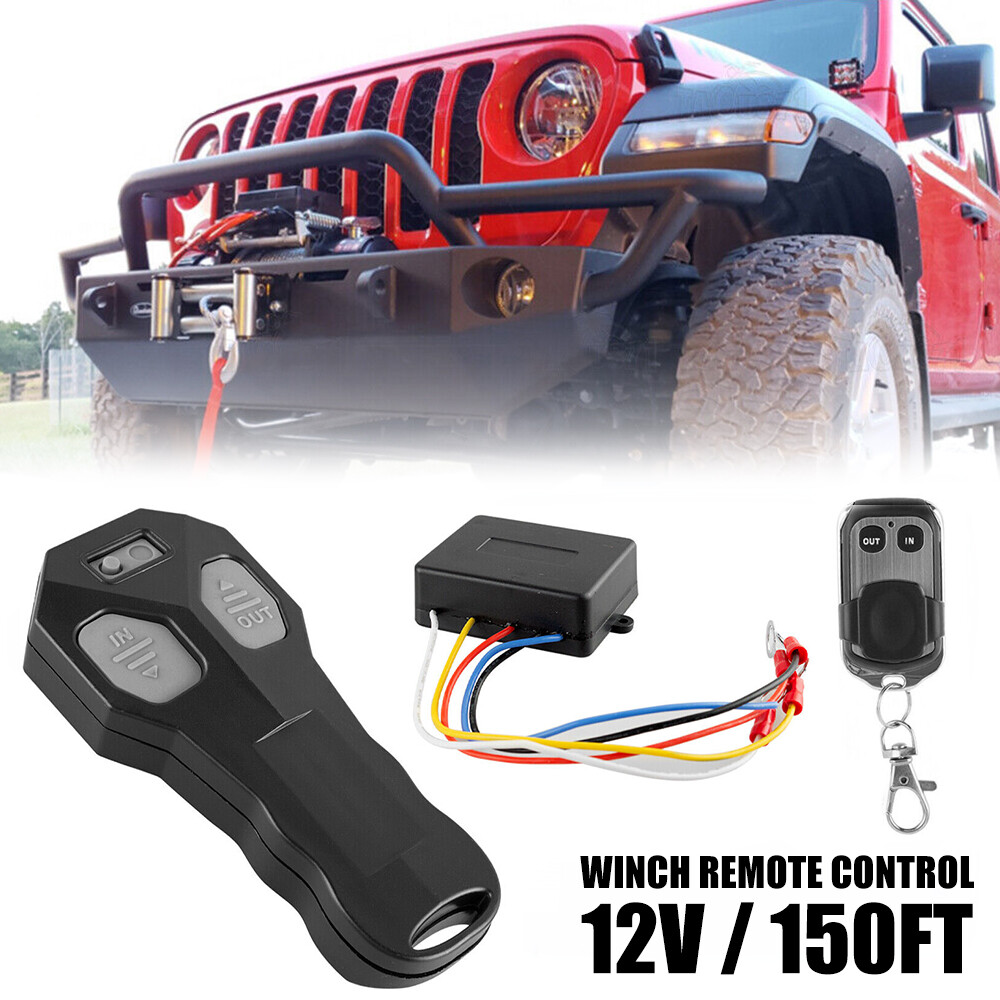 Télécommande Sans Fil LIEBMAYA Pour Treuil 12V - Compatible Warn, Superwinch, Smittybilt - Étanche