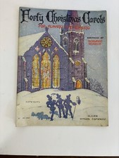 FORTY CHRISTMAS CAROLS For Playing  Singing 1936 Arr. Norwood Hinkle Song Book
