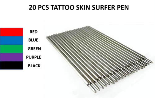 20 PCS Tattoo Skin Surfer Pens Skin Marking Pens Tattoo Pen Refills - product listing photo