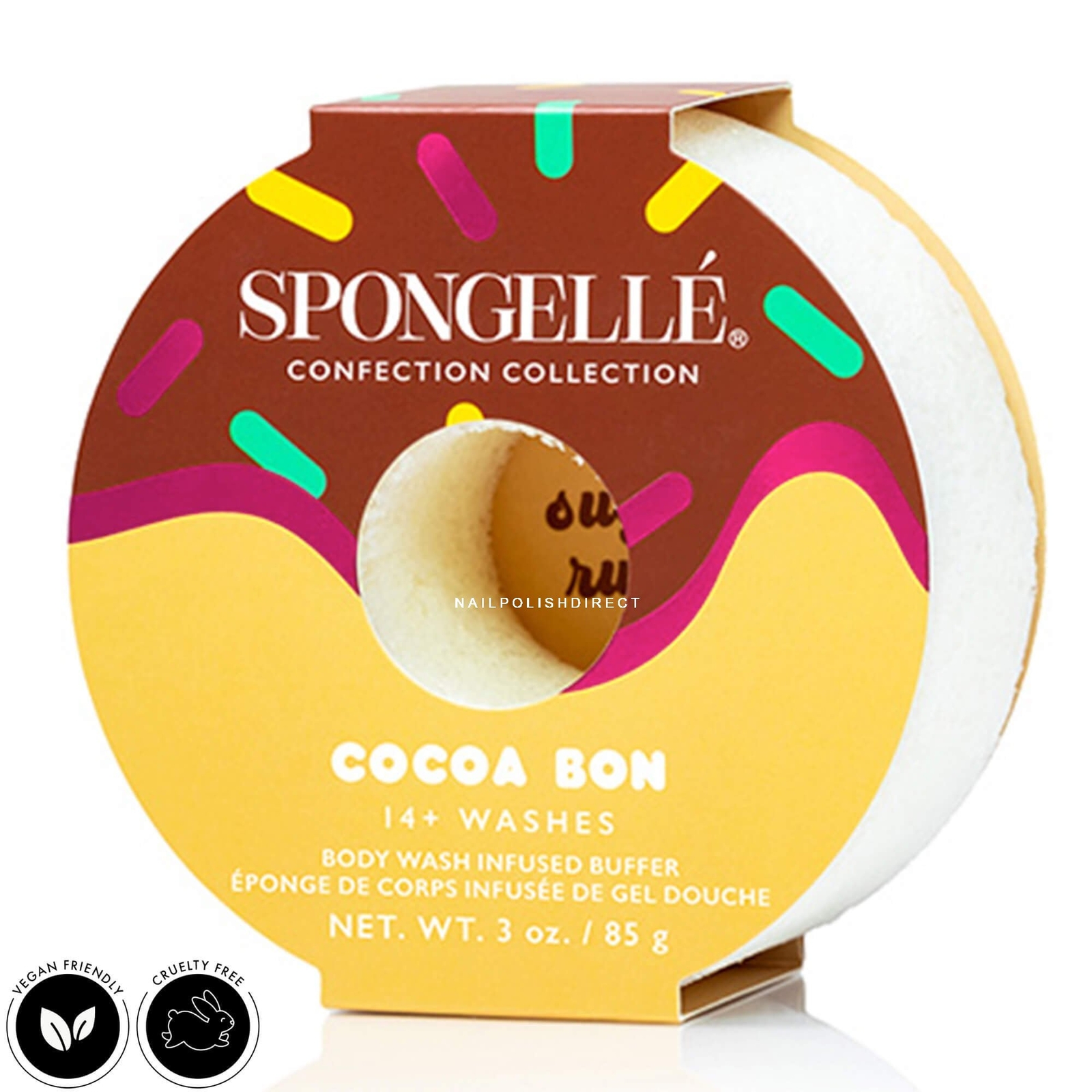 Spongelle Body Wash Infused Buffer - Cocoa Bon 85g (14+ Washes)