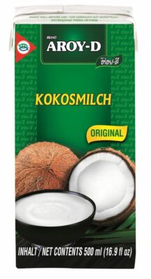 [ 500ml ] AROY-D Kokosmilch Kokosnussmilch Cocosmilch, Coconut Milk