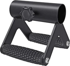 V Bar Landmine Handle Attachment for 2" Barbell Bar, Solid Landmine Double D ...