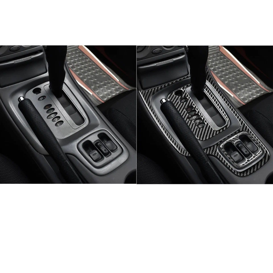 Panel de palanca de cambios de fibra de carbono genuino para Toyota 2000-2005 Celica Foto 4 de 4