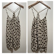 Women's Palm Print Halter Neck Mini Dress - Agua Bendita x Target Cream/Olive M