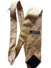 Brooks Brothers Makers Tie Men's Polyester Silk Logo USA Made