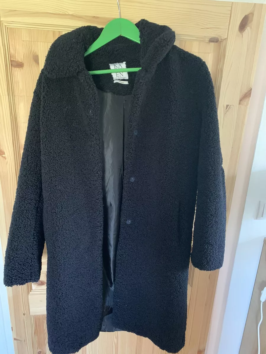 Zoe Karssen Damen Teddymantel Gr sse S eBay