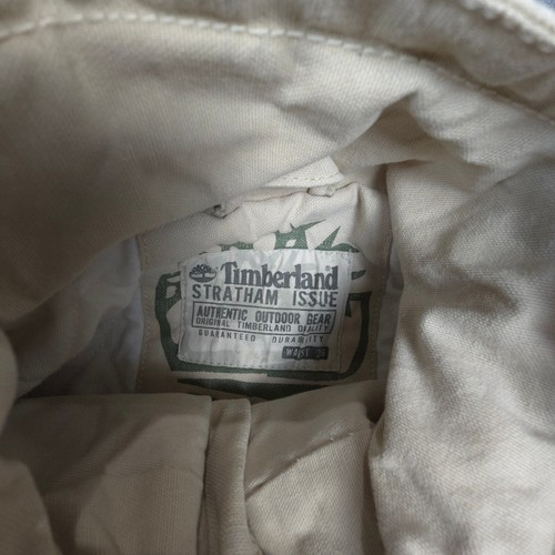 vintage Timberland Jacket Men LARGE beige windbreaker lined long sleeve Size L - Picture 3 of 10