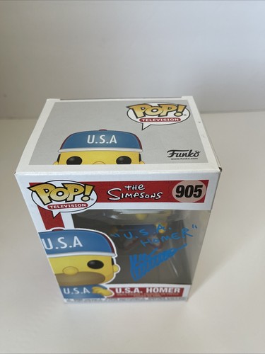 Dan Castellaneta Signed U.S.A. Homer Simpsons Funko Pop Beckett QR CODE COA 5 - 第 6/9 張圖片