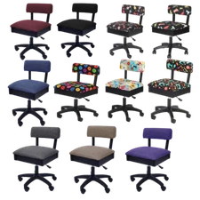 Arrow Sewing Height Adjustable Hydraulic Sewing and Quilting Chair