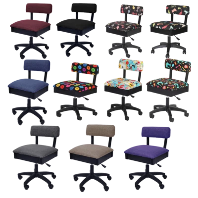 Arrow Sewing Height Adjustable Hydraulic Sewing and Quilting Chair