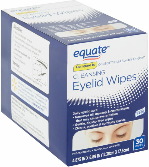 EQUATE Cleansing Eyelid Wipes 30 Count for sale online eBay
