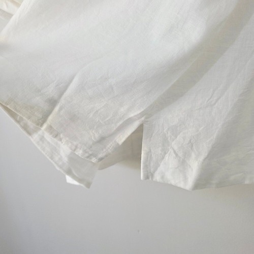 NEW Chico's Linen Floral Trim 3/4 Sleeve Popover Top Size XXL - Picture 5 of 9