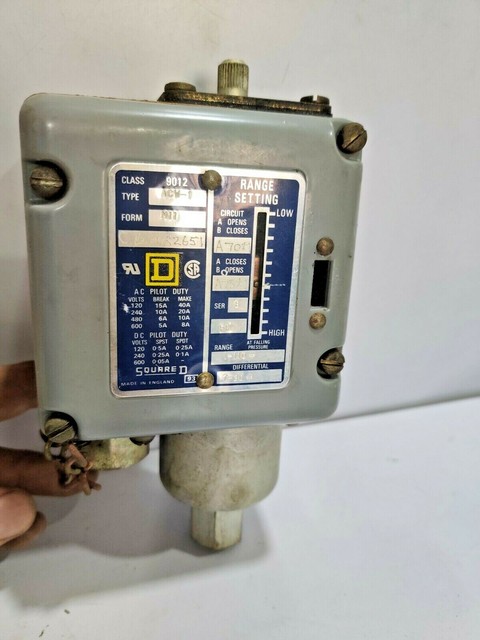 Square D 9012 ACW1 Form N11 Pressure Switch EBay