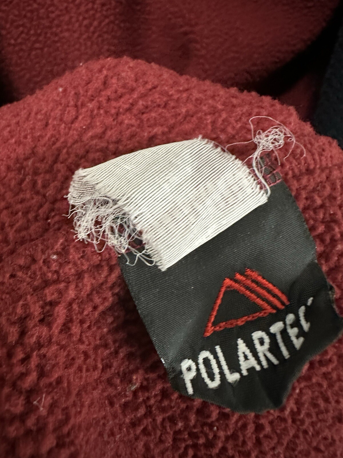 ARC'TERYX Giacca donna vintage Arcteryx Polartec full zip pile rosso bordeaux taglia S