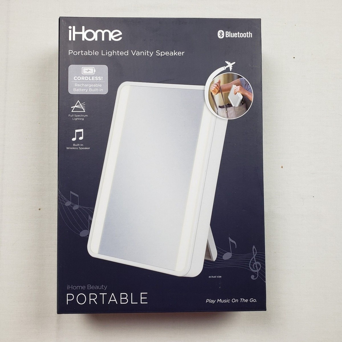 Led Mirror Walmart Ihome Vanity IHome Beauty Portable Lighted