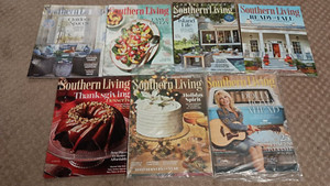 Southern Living Seven Magazines May Aug Sept Oct Nov Dec 2024 Jan 2025- Like New