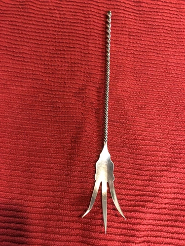 Antique Twist Handle #28 Sterling Silver Fork By Towle
