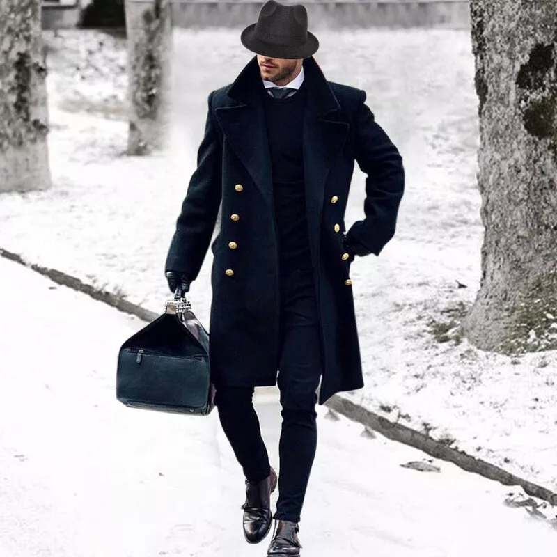 Mens classic deals trench coat