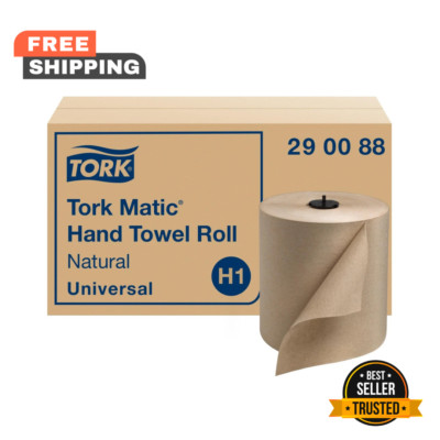Tork Matic  Paper Hand Towel 6 Roll Natural H1 Universal  100% Recycled (290088)