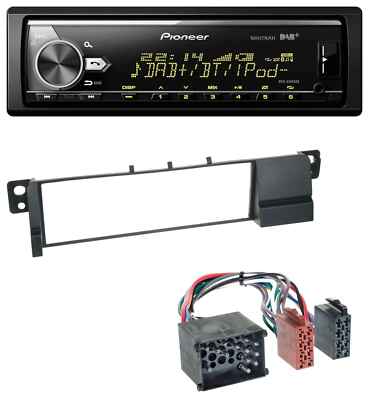 Pioneer Bluetooth USB DAB MP3 Car Stereo for BMW 3 Series E46 (Round Pin, 1998 onwards)