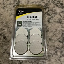 IZZO Golf Flatball Swing Golf Training Aid Hit It Pure With The Flat ball NEW