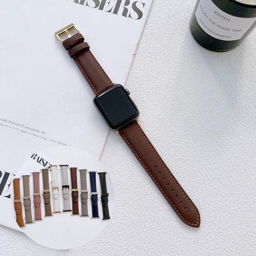 Pointed Tail Leather Strap Bracelet For Apple Watch Series 10 9 8 7 6 5 4 Ultra