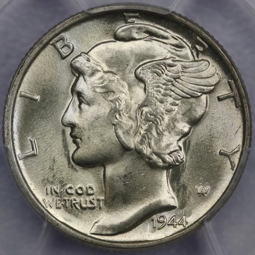 1944 Mercury Dime - PCGS MS66