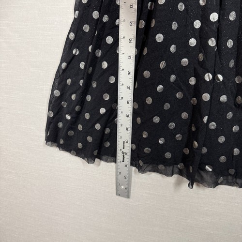Free People Dress Women's XS Black Polka Dot Sleeveless Metallic Party Casual - Picture 6 of 13