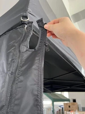 Hercules Gazebo® 2x Side Wall Zipper Joining Strips to connect 2 Gazebos