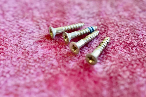Vintage 1959 Gibson Nickel Plated PAF ring screws Les Paul Burst Part M-69 Neck