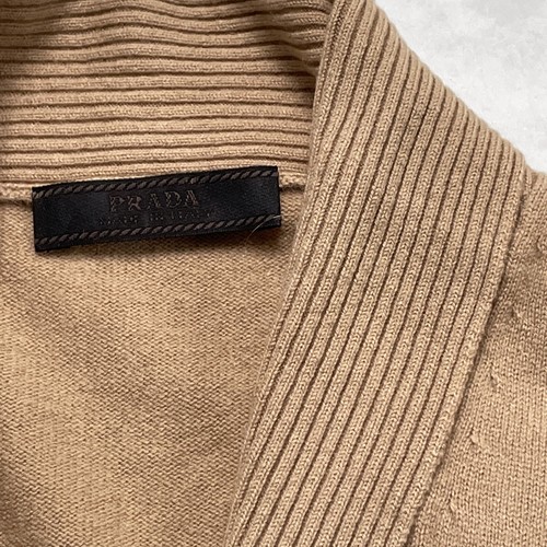 PRADA Pullover kurzarm 100% CASHMERE interessant Strick Feinstrick beige Gr. 42 - Bild 12 von 12