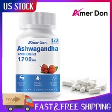 Ashwagandha Root, Panax Ginseng Extract Organic Male Enhancing 120 Capsules