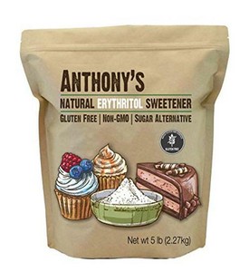 Erythritol Granules By Anthony'S, Natural Sweetener, Made In The Usa (5Lb), Certified Gluten-Free (784672404747)