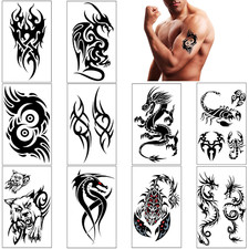 Temporary Tattoos Adult,Tramp Stamp Temporary Tattoo Temporary Tribal Tattoos fo