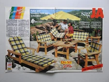 1989 Garden Furniture Tables Chairs 15 Pages Magazine Catalog Print Ad