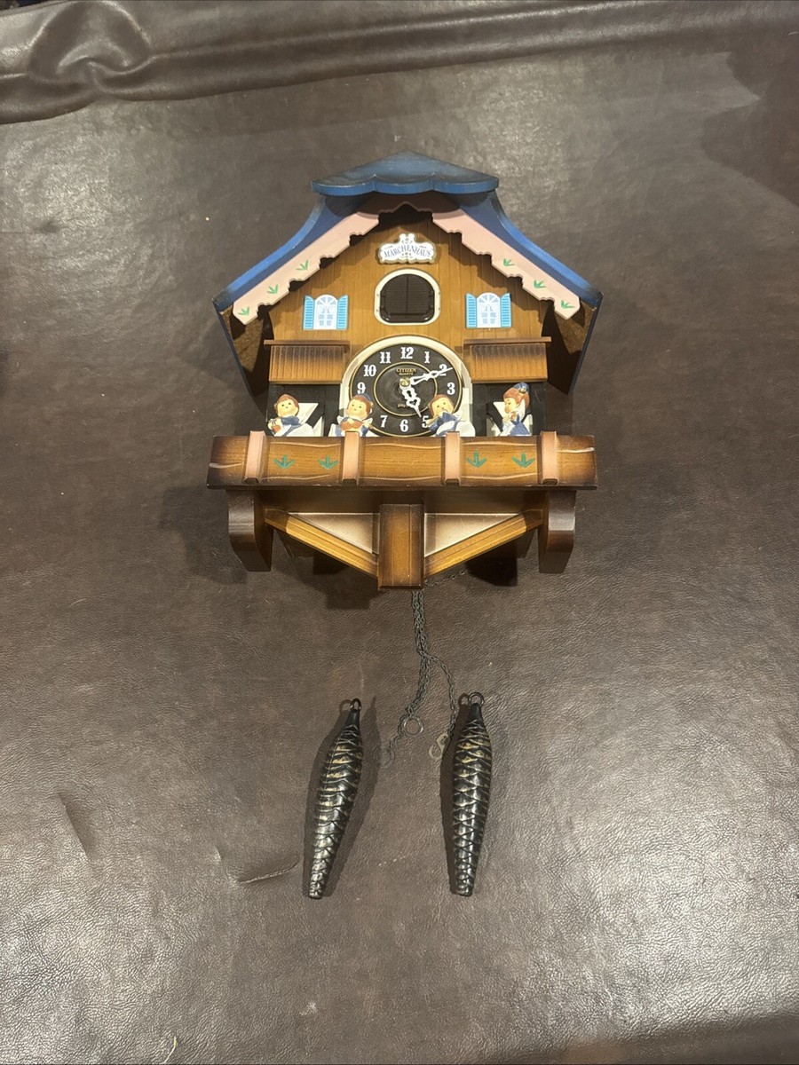 Vintage citizen poppo cuckoo march enhaus clock 4 angles Read | eBay