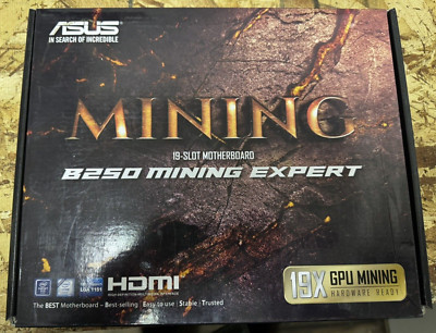 ASUS B250 MINING EXPERT Socket 1151 B250 DDR4 Crypto Mining Motherboard (NEW)