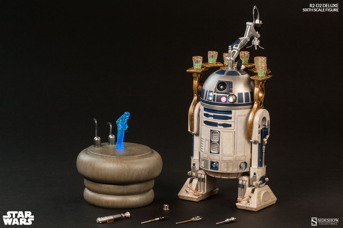 STAR WARS~R2-D2~ASTROMECH DROID~DELUXE~SIXTH SCALE FIGURE~SIDESHOW