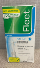 Fleet Laxative Saline Enema for Adult Constipation,4 - 4.5 fl oz  EXP 12/21